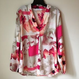Calvin Klein Watercolor Blouse